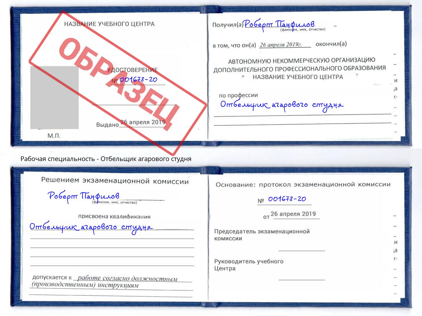Отбельщик агарового студня Шуя