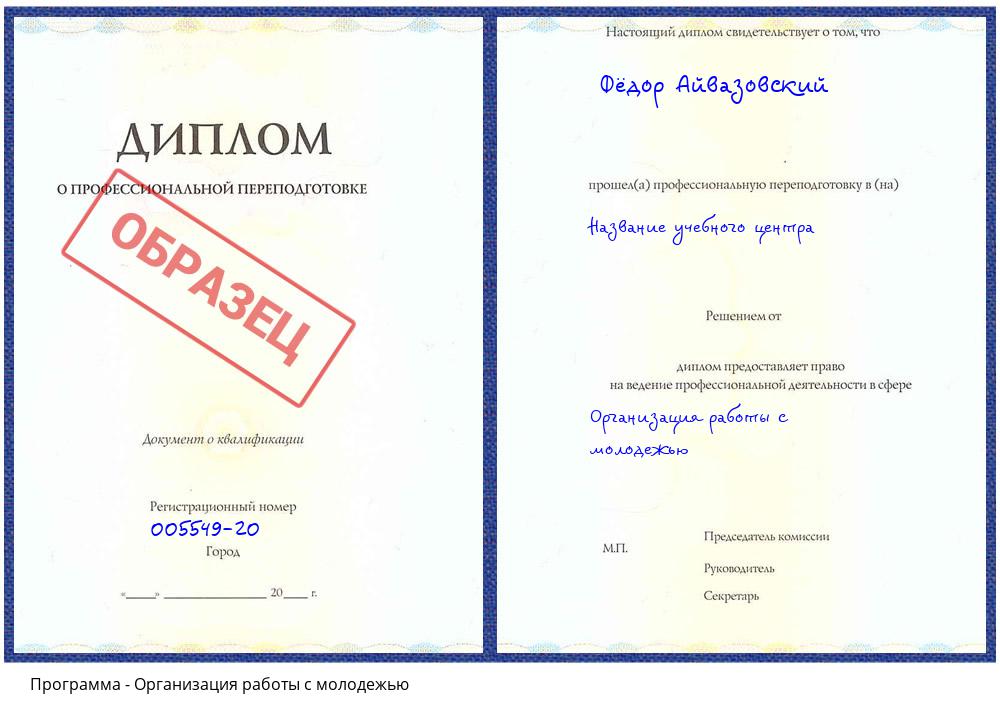 Организация работы с молодежью Шуя